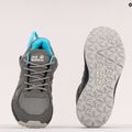 Stivali da trekking Jack Wolfskin da donna Woodland 2 Texapore grigio/azzurro 9