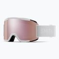 Smith Squad white vapor/chromapop everyday rose gold mirror occhiali da sci