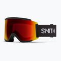 Maschera da sci Smith Squad XL black/ChromaPop Sun Red Mirror/ChromaPop Storm Yellow Flash