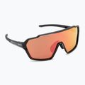 Occhiali da sole Smith Shift MAG nero/romapop rosso specchiato 2