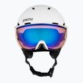 Casco da sci Smith Survey bianco opaco/rosa flash 2