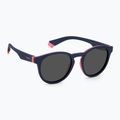 Occhiali da sole Polaroid PLD 8048/S blu rosa/grigio polarizzati per bambini