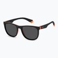 Occhiali da sole Polaroid PLD 8049/S nero arancio/grigio polarizzati per bambini 2