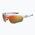 Occhiali da sole da uomo Under Armour Yard Pro bianco opaco/arancio multistrato oleofobico 2
