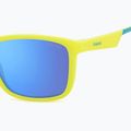 Occhiali da sole Polaroid PLD 8053/S giallo opaco azzurro/blu specchiato polarizzati per bambini 5