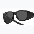 Occhiali da sole Under Armour Glacial nero opaco/grigio blu a specchio argento polarizzati da uomo o 6