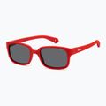 Occhiali da sole Polaroid PLD K008/S rosso/grigio opaco polarizzati per bambini 2