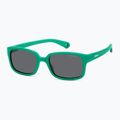 Occhiali da sole Polaroid PLD K008/S verde opaco/grigio polarizzati per bambini 2