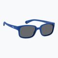 Occhiali da sole Polaroid PLD K008/S blu opaco/grigio polarizzati per bambini