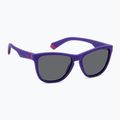Occhiali da sole Polaroid PLD 8056/S viola opaco/grigio polarizzato per bambini