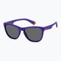 Occhiali da sole Polaroid PLD 8056/S viola opaco/grigio polarizzato per bambini 2