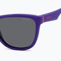 Occhiali da sole Polaroid PLD 8056/S viola opaco/grigio polarizzato per bambini 5