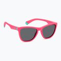 Occhiali da sole Polaroid PLD 8056/S rosa opaco/grigio polarizzati per bambini