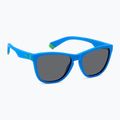 Occhiali da sole Polaroid PLD 8056/S blu opaco/grigio polarizzato per bambini