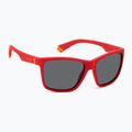 Occhiali da sole Polaroid PLD 8057/S rosso opaco/grigio polarizzato per bambini