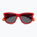 Occhiali da sole Polaroid PLD 8057/S rosso opaco/grigio polarizzato per bambini 4