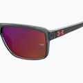 Occhiali da sole Under Armour Kickoff S3 grigio rosso/grigio infrarossi da uomo 7