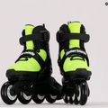 Pattini a rotelle per bambini Rollerblade Microblade giallo neon 9