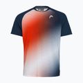 Camicia da tennis HEAD da uomo Perf print perf /tangerine