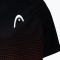 Maglietta da tennis HEAD Topspin per bambini nero/stampa vision 3