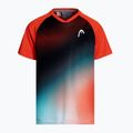 Maglietta da tennis HEAD Topspin tangerine/print vision per bambini