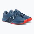 Scarpe da tennis HEAD Revolt Pro 4.0 Clay da uomo bluestone/arancio 5