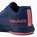 Scarpe da tennis HEAD Revolt Court da donna blu scuro/corallo 8
