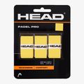 Fasce per racchette HEAD Padel Pro 3 pz. giallo