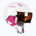 Casco da sci per bambini HEAD Maja Visor bianco