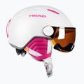 Casco da sci per bambini HEAD Maja Visor bianco 4