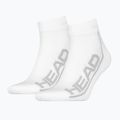 Calze HEAD Tennis 2P Stripe Quarter 2 paia bianco