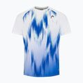 Maglietta da tennis HEAD da uomo Topspin bianco/stampa vision