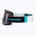 Maschera da sci HEAD Contex Pro 5K Race chrome/red/5k chrome/orange 5