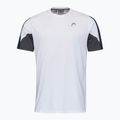 Maglietta da tennis HEAD Club 22 Tech bianco/blu scuro da uomo