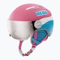 Casco da sci HEAD per bambini Maja Visor rosa/blu/argento rosso