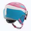 Casco da sci HEAD per bambini Maja Visor rosa/blu/argento rosso 2