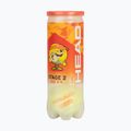 Palline da tennis per bambini HEAD Stage 2 3 pezzi arancione 2