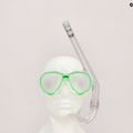 Set da snorkeling per bambini Cressi Perla + Minigringo clear/lime 7