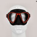 Maschera subacquea Cressi Quantum nero/rosso 7
