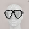 Maschera subacquea Cressi Quantum trasparente/nera 7