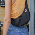 Ticket To The Moon - Borsa a tracolla con fionda in stile upcycled, nero 14
