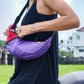 Ticket To The Moon - Borsa a tracolla con fionda riciclata viola/bordeaux 3