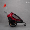 Rimorchio per biciclette Hamax Outback Twin rosso/nero 10