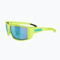 Occhiali da sole Bliz Drift multi verde lime opaco/blu fumo 7