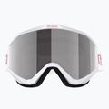 Occhiali da sci per bambini Bliz Liner Jr bianco rosa logo/rosa e argento specchio 2