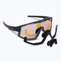 Occhiali da sole Bliz Vision Nano Optics Nordic Light nero opaco/corallo chiaro/blu arancio