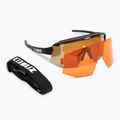 Occhiali da sole Bliz Breeze Polarized nero opaco/marrone argento specchiato/arancione di base