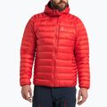 Piumino da uomo Haglöfs Roc Down Hood zenit rosso