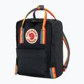 Fjällräven Kanken Rainbow Mini 7 l zaino da città nero/arcobaleno 2
