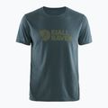 Maglietta da trekking da uomo Fjällräven Logo navy